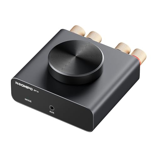 Image of Mini Bluetooth Amplifier for Passive Speakers & Bass Shakers, Home Audio Receiver & Amplifier, 50W+50W Stereo, 𝟭𝟬𝟬𝗪 𝗠𝗼𝗻𝗼, AUX /Bluetooth Input, Reliable Bluetooth Connectivity(𝟲𝟱𝗳𝘁 /𝟮𝟬𝗺)