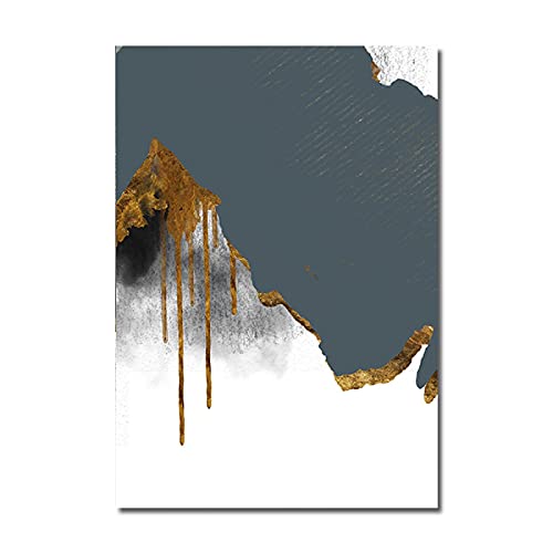 Cuadro minimalista moderno en lienzo de acuarela abstracto para salones sofisticados 4