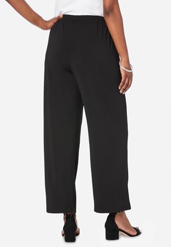 Roaman's Women's Plus Size Ultrasmooth Fabric Wide-Leg Pant2