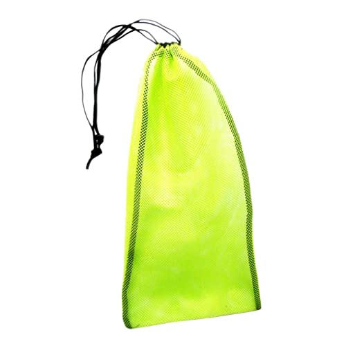 Kdjuope Drawstring Mesh Bag for Scuba Diving Gear Snorkel, Yellow