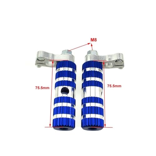 Repose-Pieds Moto en Aluminium pour Remplacer Cale-Pieds Usés MTA1 MTA2 - 3