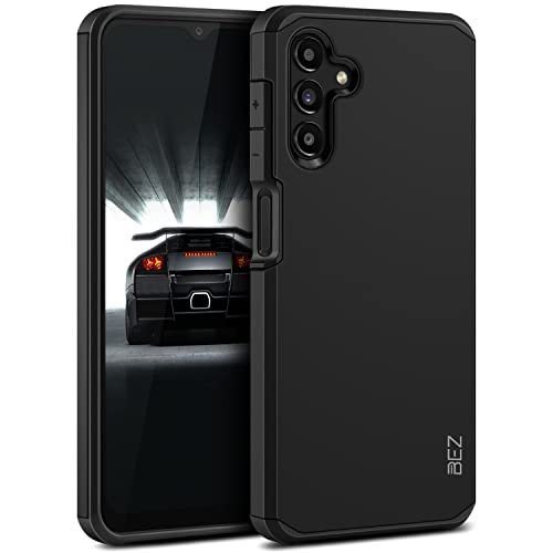 BEZ Funda Samsung A13 5G, Carcasa Protectora para Samsung Galaxy A13 5G Antideslizante Híbrida Gota Protección, Cover Anti-Arañazos con Absorción de Choque Resistente, Negro Cover