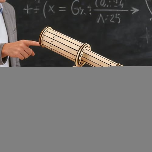 Telescopio Madera - 11x7.78in | Kit Experimento Científico Stem Juguete Educativo, Exploración Astronómica Práctica, Kit Física para Niños, Estudiantes, Actividades Aula & Enseñanza En Casa - imagen 3