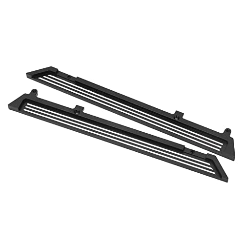 KOSDFOGE 2pcs RC Aluminum Alloy Pedal Slider Black Steps Plate Rock Slider for YK 1/8 4082 RC Crawle