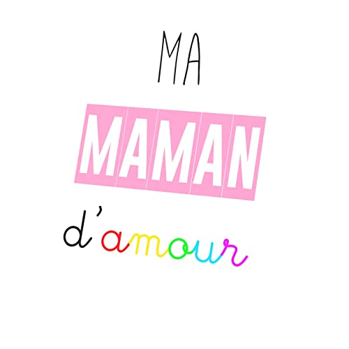 Tableau Décoratif Toile Imprimée Ma Maman Mignon Famille Parents 60x85 cm