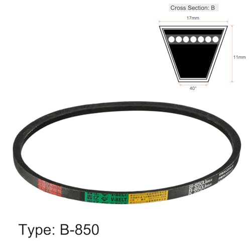 Correa de transmisión Sourcingmap B-850/B33 de caucho resistente 2
