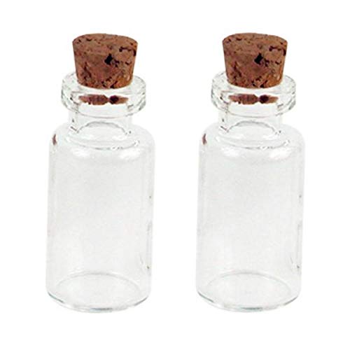 2 mini bottles with cork