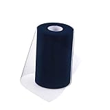 CIMAXIC Rollen 100 Hochzeitsdekorationen Blau Chiffon Läufer Stoff Tisch Größe Bogen Spitze Tüll