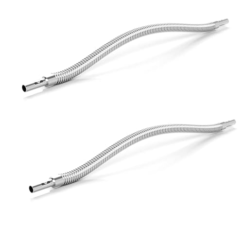 Image of 1 /4 inch OD Tube weldable end, small Size Bellow Hose fit swagelok Compression Fittings (tube ending = 1 /4 inch, end to end length = 3 feet / 3ft, Pack of 2pcs)