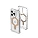Produktbild URBAN ARMOR GEAR Plyo Hülle kompatibel mit Apple iPhone 15 Pro [Wireless Charging/Magnetisches Aufladen kompatibel, Sturzfeste Air-Soft Ecken, Erhöhter Rand] Ice (transparent) / Gold