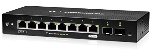 Ubiquiti EdgeSwitch 10X, 10-Port Gigabit Switch with Poe Passthrough (ES-10X)