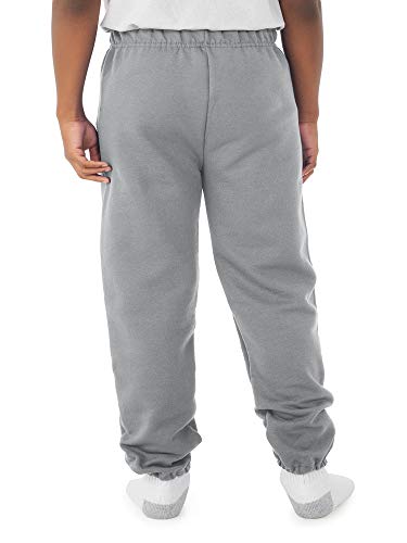 Jerzees boys Fleece Sweatshirts, --Hoodies & Sweatpants, Sweatpants - Oxford Grey, Small US4