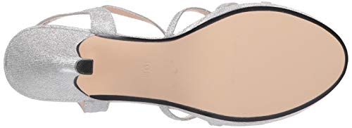 Touch Ups Women's Mae Heeled Sandal, Silver, 10.5 Wide #TOP3