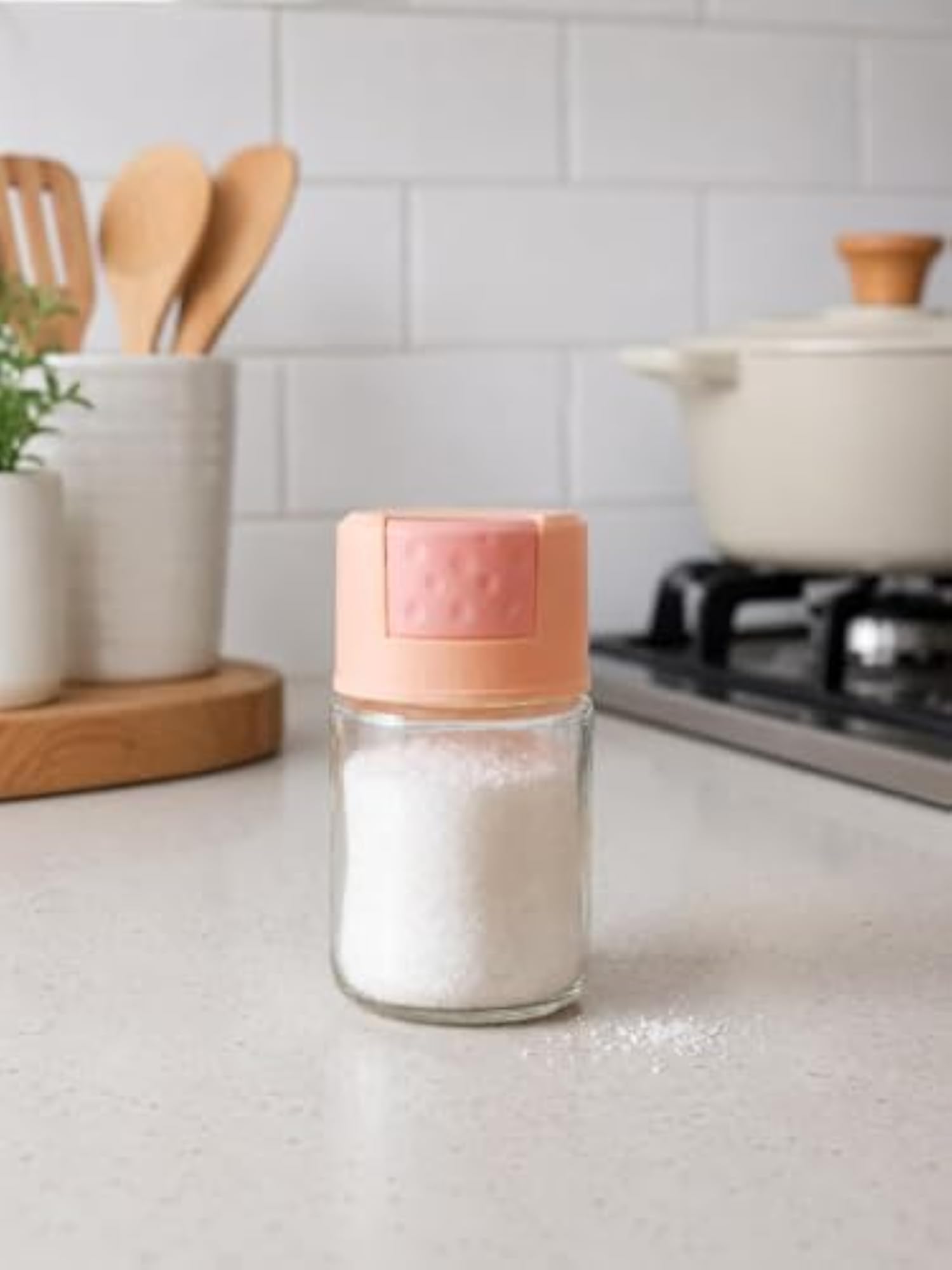 100ML Salt & Sugar Dispenser Jar with Flip Top Lid