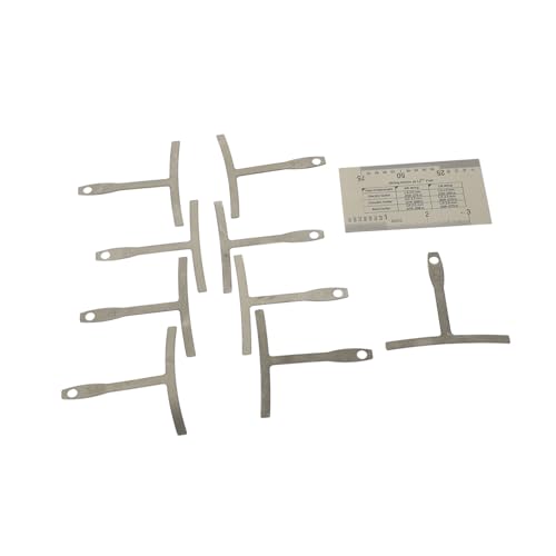 CIMAXIC ギター弦ゲージ定規セット 10個入り アンダーストリングラジアスゲージ ギター製作者必携 ツール 半径測定用