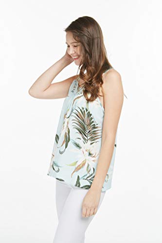 Image of Wispy Cereus Light Blue Family Matching Hawaiian Clothes | Family Matching Outfits • Soft Rayon Fabric • Tropical Floral Print • Vacation Ready • Luau Party Wear