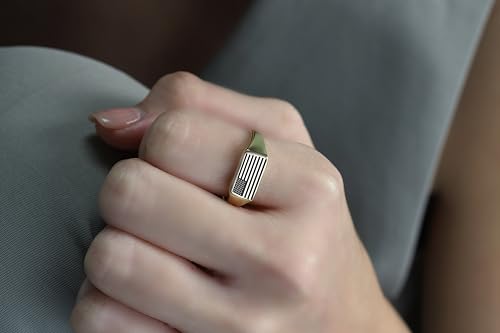 Bague personnalisée drapeau USA en or le cadeau mémorable unique