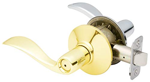 Schlage F40Acc605625Lh Privacy Left Handed Schlage Accent Series Split Finish Privacy Door Leverset #TOP4