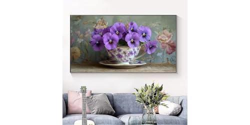 Kit d'Art Diamant DIY fleurs pour illuminer votre décoration murale - 3