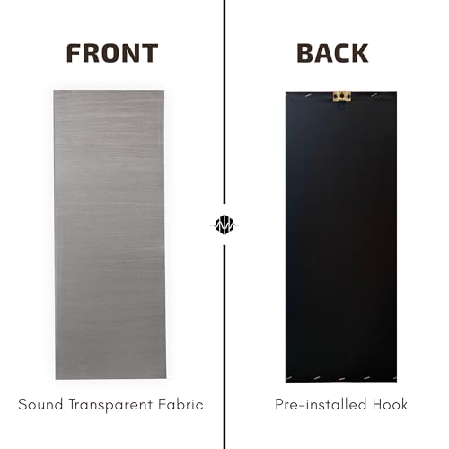 Image of Acoustic Rockwool Sound Absorption Panels 24 inch x 48 inch x 3 inch (Set of 2) | NRC 0.9 Noise Reduction Wall Panels | Rock Wool for Soundproofing Studio, Home & Office (Champagne Sand)