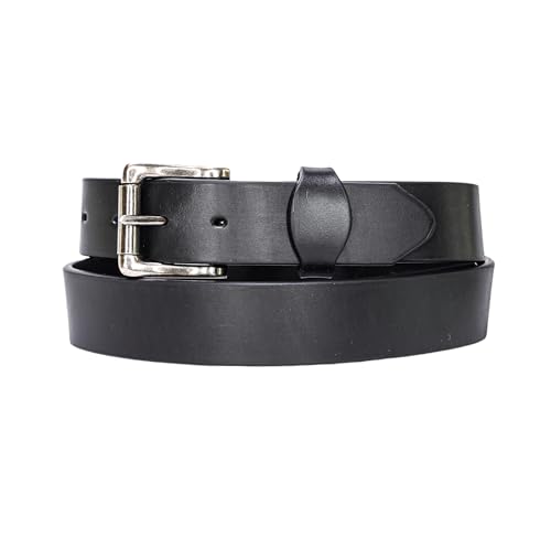 Geniune Leather Heavy Work Belt, Black
