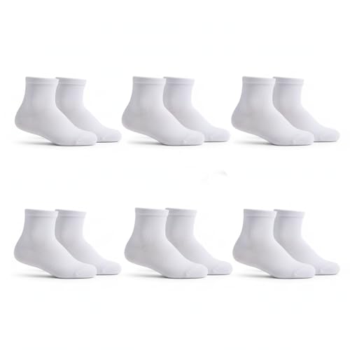 Women's Thin Ankle Socks - Quick-Dry Low Cut (9-11) White