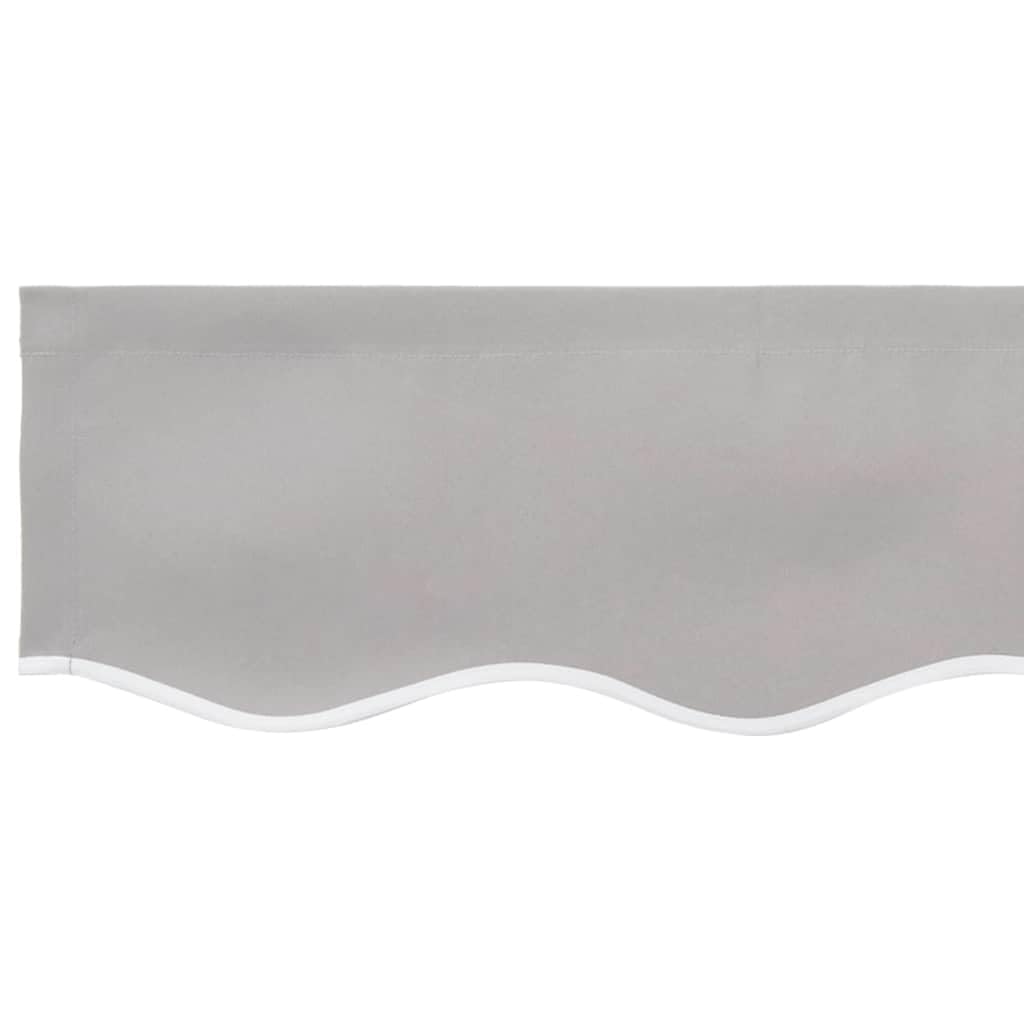 vidaXL Markisenersatzstoff Hellgrau 6 x 3 m Polyester, Moderner, rechteckiger Markisenstoff, wetterfest, UV-Schutz, wasserabweisend, pflegeleicht, ideal für draußen