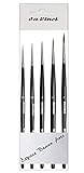  Da Vinci Rotmarder-Pinsel-Set, 5 Stück 3/0,2/0,0,1,2. Made in Germany