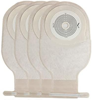 Colostomy Bag, Ostomy Bags Drain Pouches Drainable Colostomy Care Bag Open Pouch Ostomy Stoma 60mm Cut Size for Illeostomy Stoma Care (Pack of 10)