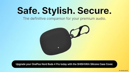 Image of SHISHVIKA Silicone Case Cover Compatible with OnePlus Nord Buds 4 Pro | Shockproof Protective Cover | Soft TPU Skin | Anti-Slip | Dustproof | LED Visible | Keychain Hook Included (Matcha)