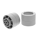 Angoily 4個 洗濯機用フロアマット 洗濯乾燥機スタッキングキット ア ススライダー 洗濯機スタンド 洗濯機の足パッド 洗濯機パッド 防振マット ホース Tpuソフトグルー Grey