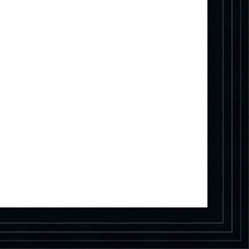 Picture Frame Moulding (Wood) 100ft Bundle - Lacquer Black Finish - 2.5" Width - 1" Rabbet Depth