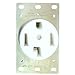 Morris 82521 Flush Dryer Receptacle, 30 Amp Current, White, 5-Pack