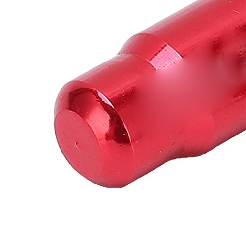 Cubiertas de válvula bicicleta aluminio rojo 2 piezas miniatura 5