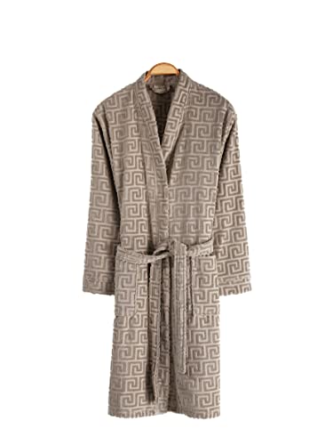 PandaHome Bademantel 100% Baumwolle - Waffelstoff Mit Kapuze Damen/Herren