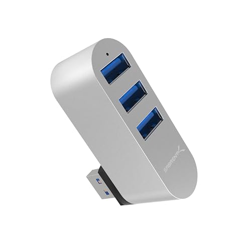Hub USB 3 ports Sabrent HB-R3MC, adaptateur USB 3.2 pour clé USB et Mac Mini