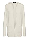 VERO MODA Female Strickjacke Offener Kapuzen