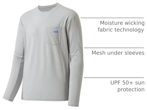 Image of BASSDASH Men's UPF 50+ Performance Long Sleeve T-Shirt UV Sun Protection Fishing Hiking Sports Shirts