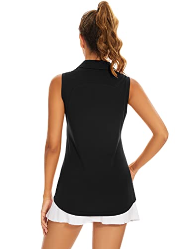 Ivicoer Womens Golf Shirt Polo Short Sleeve,Sleeveless,Long Sleeve Tennis Collared Top Athletic Clothes for Ladies - Image 6
