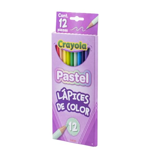 Crayola Pastel Colored Pencils, Nontoxic Coloring Pencils for Kids & Adults, 12ct - Thumbnail 3