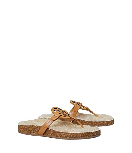 Tory Burch Miller Cloud Shearling Caramel Corn/Buttermilk 7.5 M