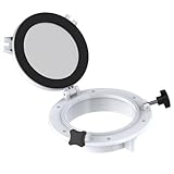 Honseadek 26 cm rundes explosionsgeschütztes Yacht-Bullauge für Fenster mit gehärtetem Glas, Rahmen aus 316 Edelstahl, ABS-geformt, korrosionsbeständig, Bootsdeck-Port für Boote und Yachten