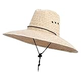 Solid Wing Men's Crushed Safari Straw Hat - Light Natural OSFM