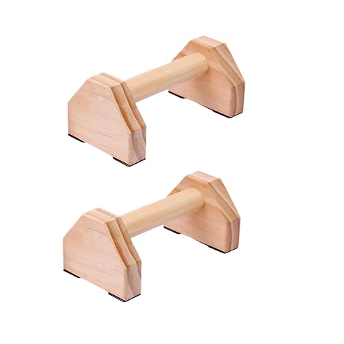 Toddmomy Home Fitness Equipment Pine Push-up Stand Exercise Push-up Stands System Glute Workout