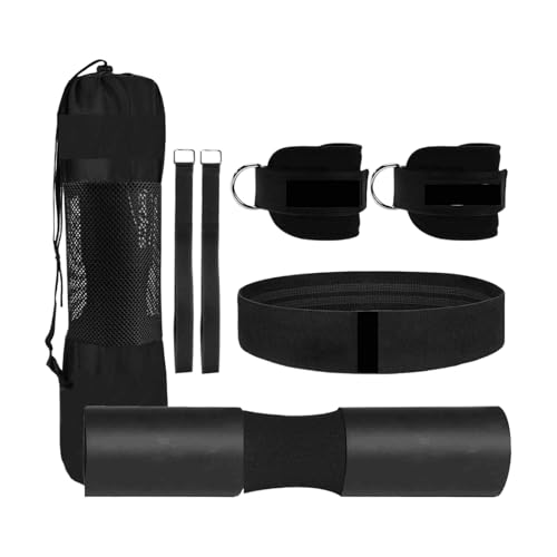Coussin de barre de squat fessier avec set d'amortissement ergonomique pour gym