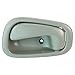 Dorman 79502 Interior Door Handle Compatible with Select Toyota Models, Gray; Textured, Black