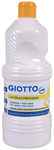 GIOTTO Collage – Colle Transparente 1kg (Lot De 2) – Idéale Pour Enfants, Travaux Manuels & École