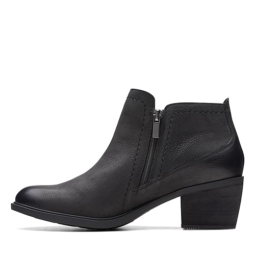 Image of Clarks 261752574050 Neva Lo Black Leat Ladies' M075