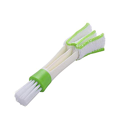 Mr.S Shop 1pcs 2 in 1 Double Slider Car Air-Conditioner Outlet Cleaning Tool Outlet Window Cleaning Multi-Purpose Brush