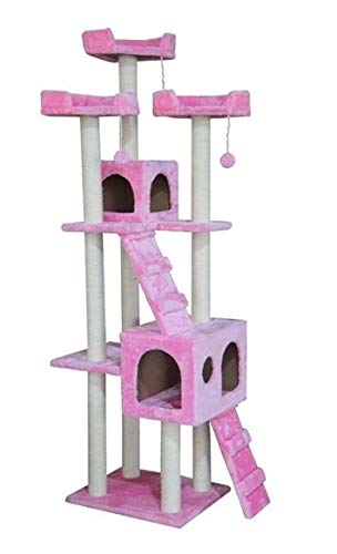 キャットタワー 猫ワイド170cm ファニチャー 置き型 希少 パッションピンク キャットタワー ネイビー ワイド170cm!! 新品 猫タワー ファニチャー